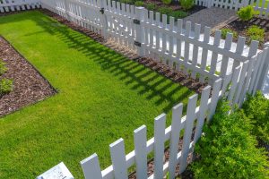 White Picket Wood Fence