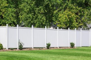 White Vinyl Fence 1